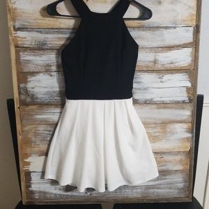 Black and white dress